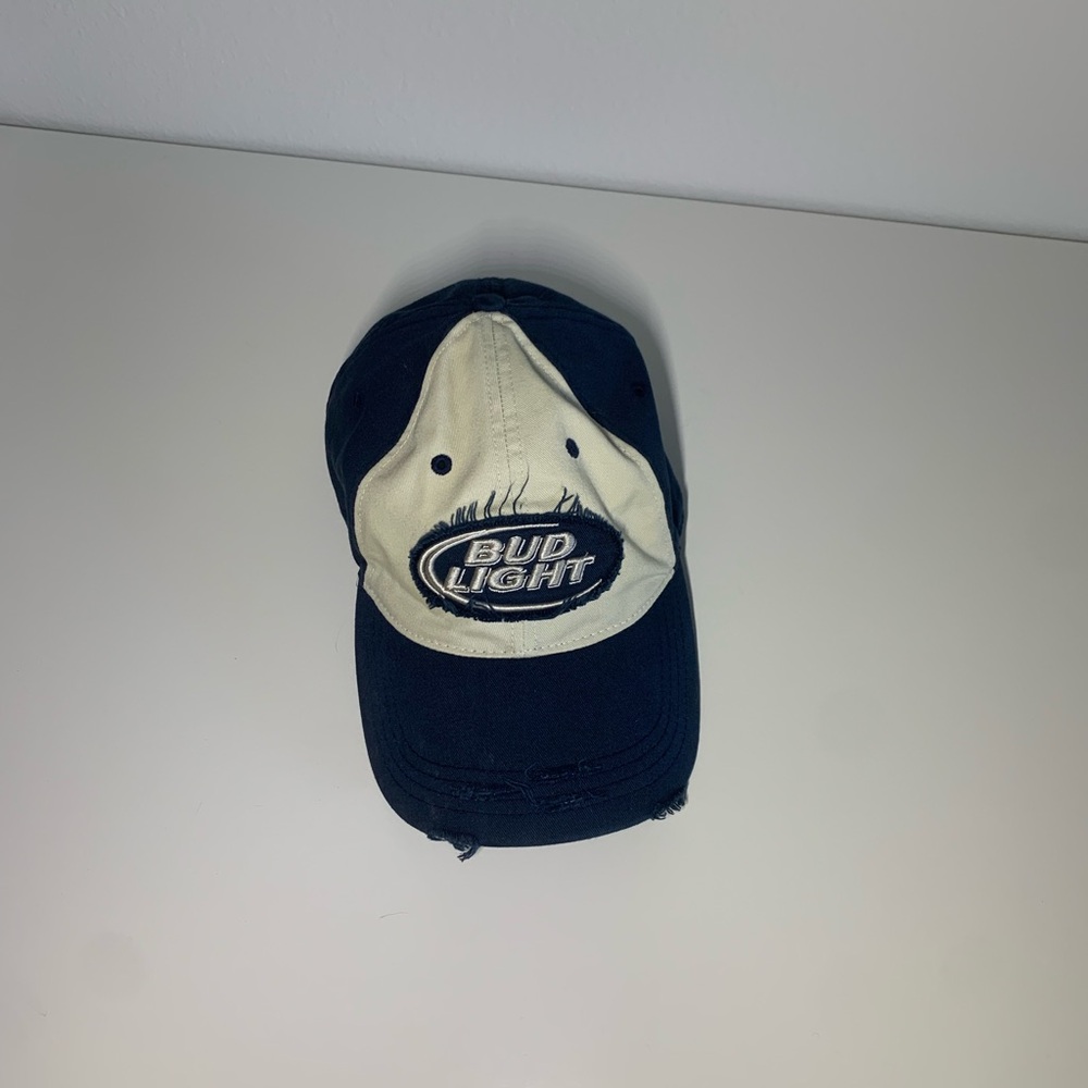 Vintage Bud Light Cap Official Hat Baseball Beer 2007 Busch